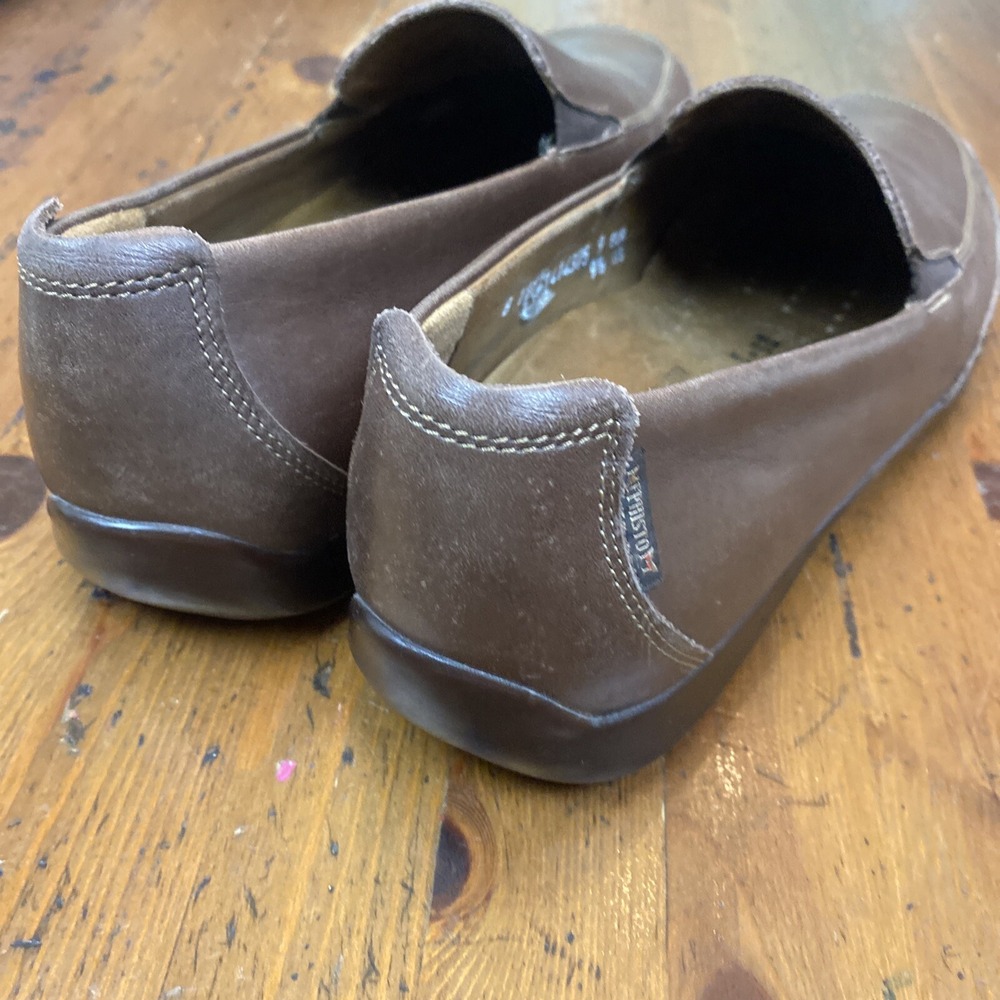 Mephisto Slip on Loafers Driving Shoes Men's 9.5 Cool-Air Brown Leather Moccasin - Picture 8 of 10